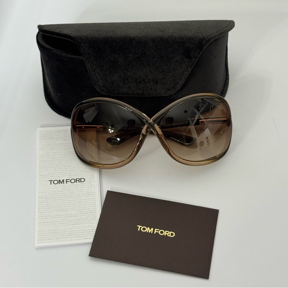 Tom Ford Brown Oversized Sunglasses